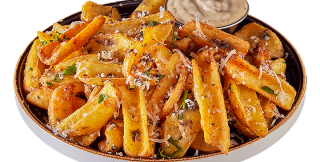 Truffle fries with parmesan